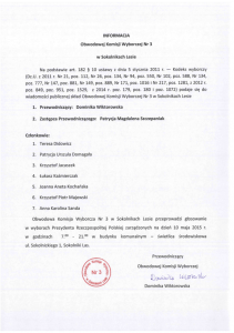 komisja wyborcza sokolniki